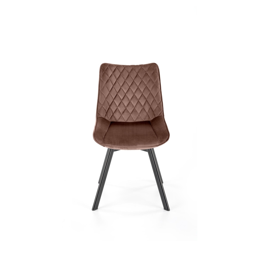 Swivel dining chair OMBRA, 1 pc, brown