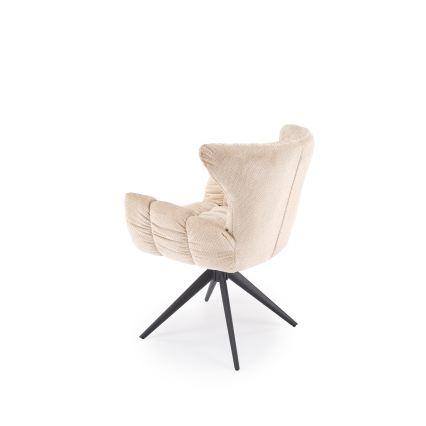 Swivel dining chair SETA, 1 pc, beige