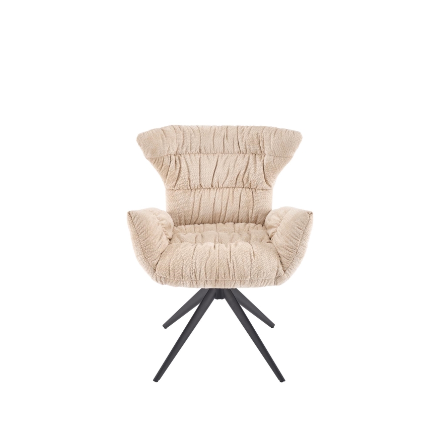 Swivel dining chair SETA, 1 pc, beige