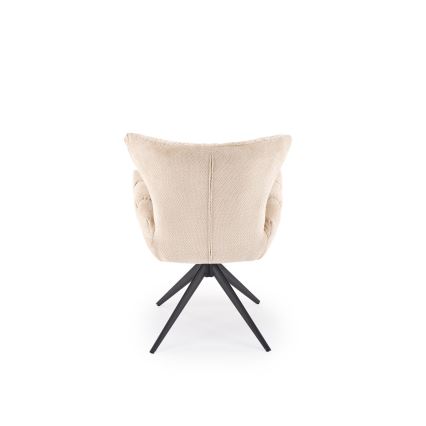 Swivel dining chair SETA, 1 pc, beige