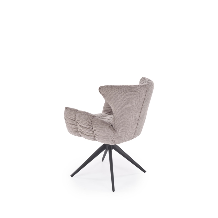 Swivel dining chair SETA 1 pc grey