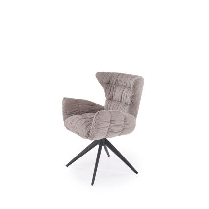 Swivel dining chair SETA 1 pc grey