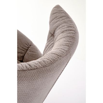 Swivel dining chair SETA 1 pc grey