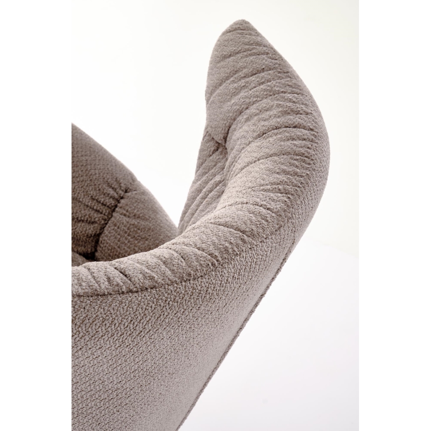 Swivel dining chair SETA 1 pc grey