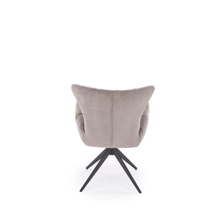 Swivel dining chair SETA 1 pc grey