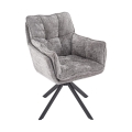 Swivel dining chair VENT, 1 pc, gray