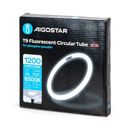 T9 Fluorescent Tube G10Q / 22W / 230V / 6500K - Aigostar