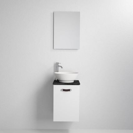 TAARNHOLM White Bathroom Cabinet with Sink