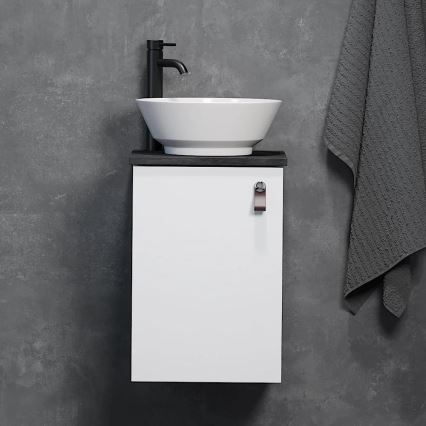 TAARNHOLM White Bathroom Cabinet with Sink