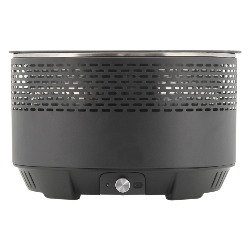 Table charcoal grill 4xAA/USB black