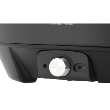Table charcoal grill 4xAA/USB black