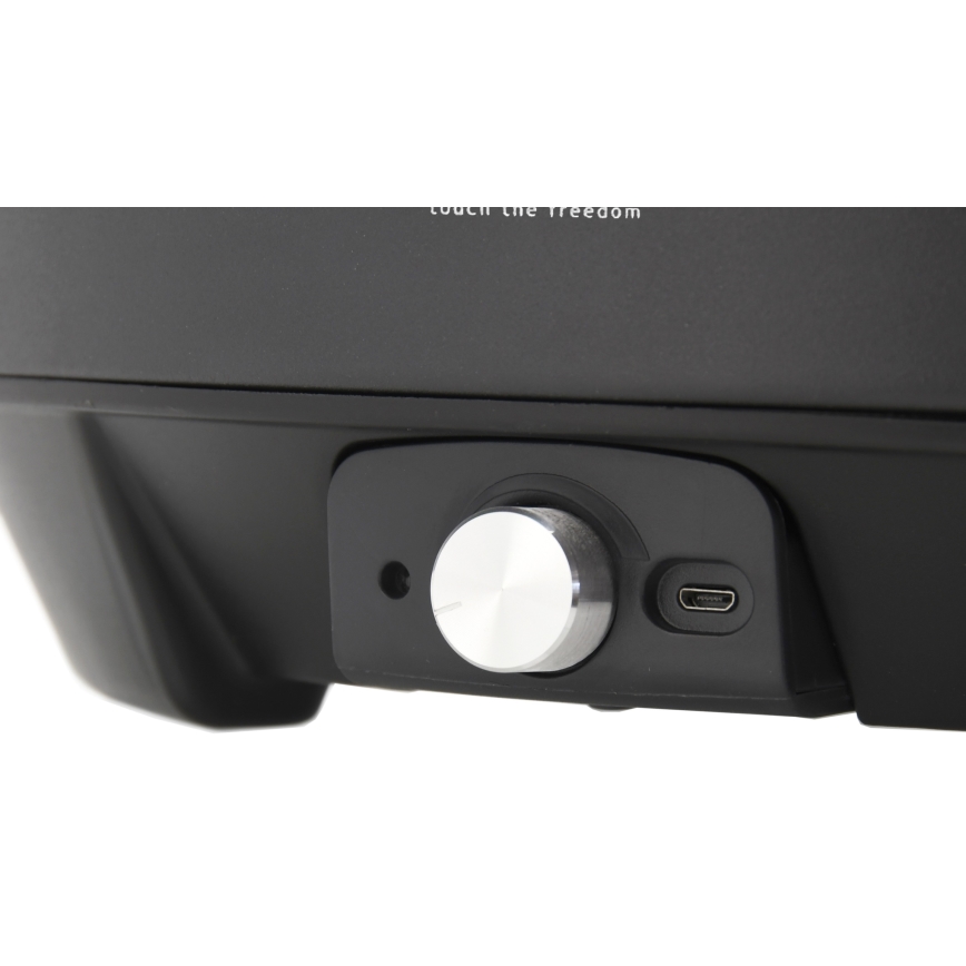 Table charcoal grill 4xAA/USB black