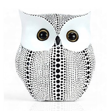 Table Decor, 15 cm, White/Black