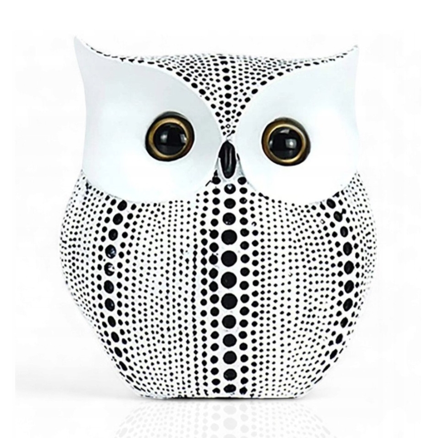 Table Decor, 15 cm, White/Black