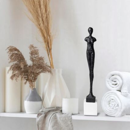 Table decor, 43 cm, resin/black