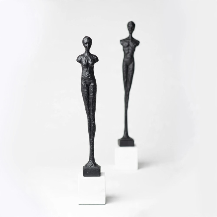 Table decor, 43 cm, resin/black