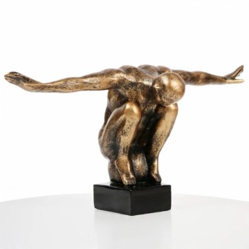 Table decoration 25x41x20 cm resin/gold patina