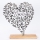 Table decoration heart 41x35 cm