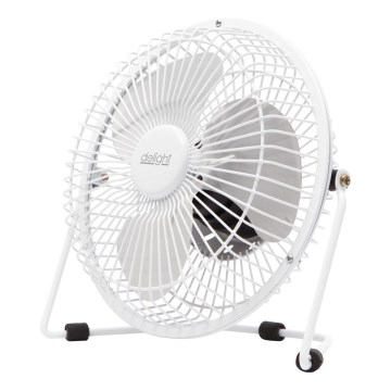 Table fan 1.75W/5V USB, Ø 18 cm, white
