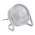 Table fan USB d. 15 cm white