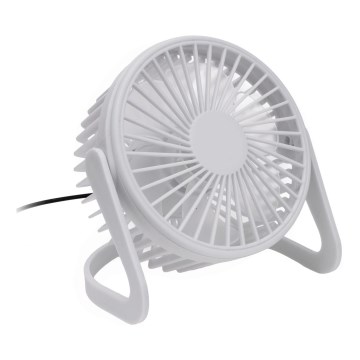 Table fan USB d. 15 cm white