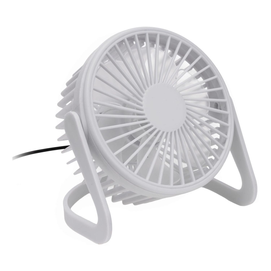 Table fan USB d. 15 cm white
