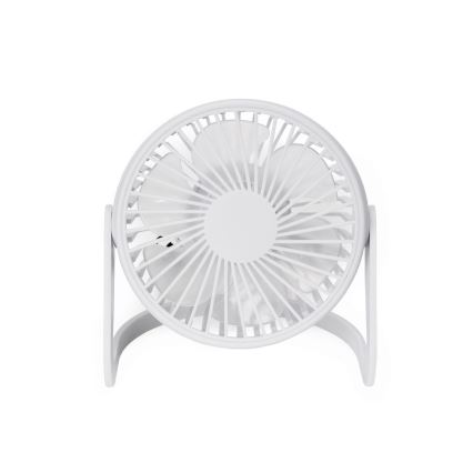 Table fan USB d. 15 cm white