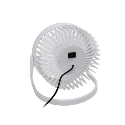 Table fan USB d. 15 cm white