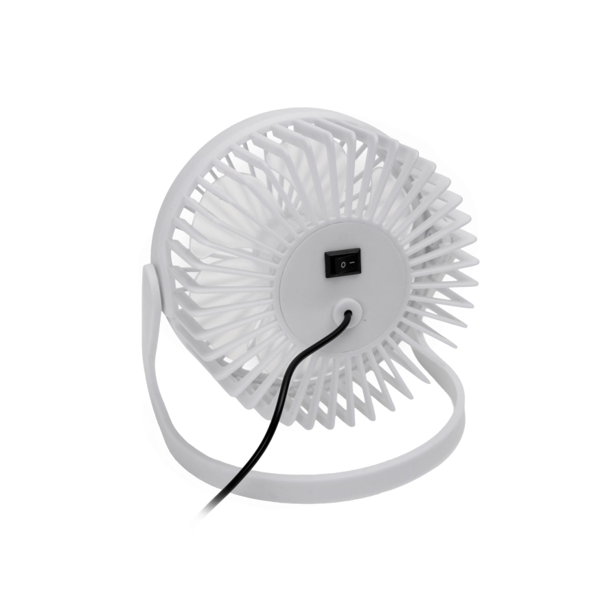 Table fan USB d. 15 cm white