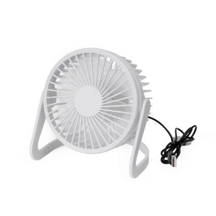 Table fan USB d. 15 cm white