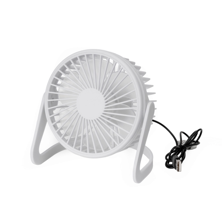 Table fan USB d. 15 cm white