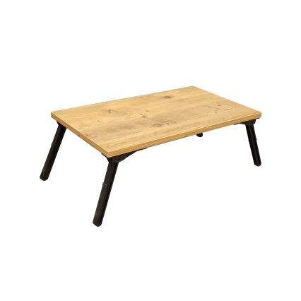 Table for bed GUSTO 24,5x60 cm beige/black