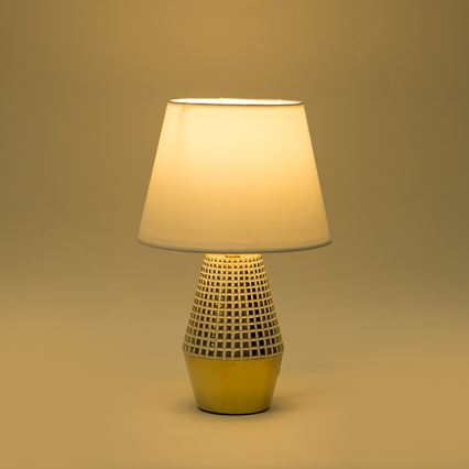 Table lamp 1xE14/40W/230V white/gold