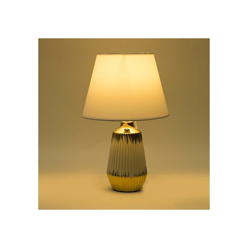 Table lamp 1xE14/40W/230V white/gold