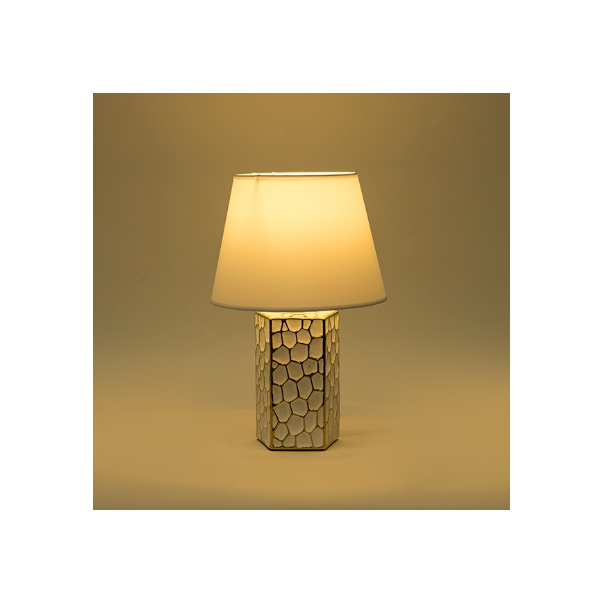 Table lamp 1xE14/40W/230V white/gold