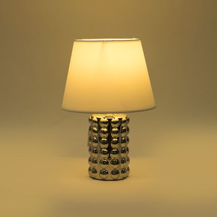 Table lamp 1xE14/40W/230V white/shiny chrome