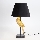 Table lamp 1xE27/40W/230V black/gold