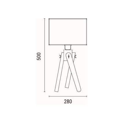 Table lamp 1xE27/40W/230V