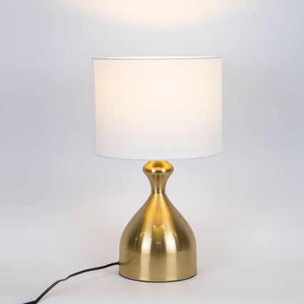 Table lamp 1xE27/40W/230V white/gold