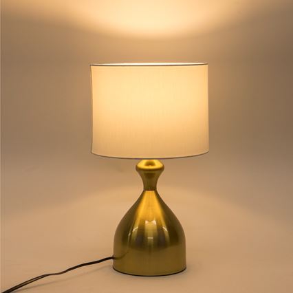 Table lamp 1xE27/40W/230V white/gold