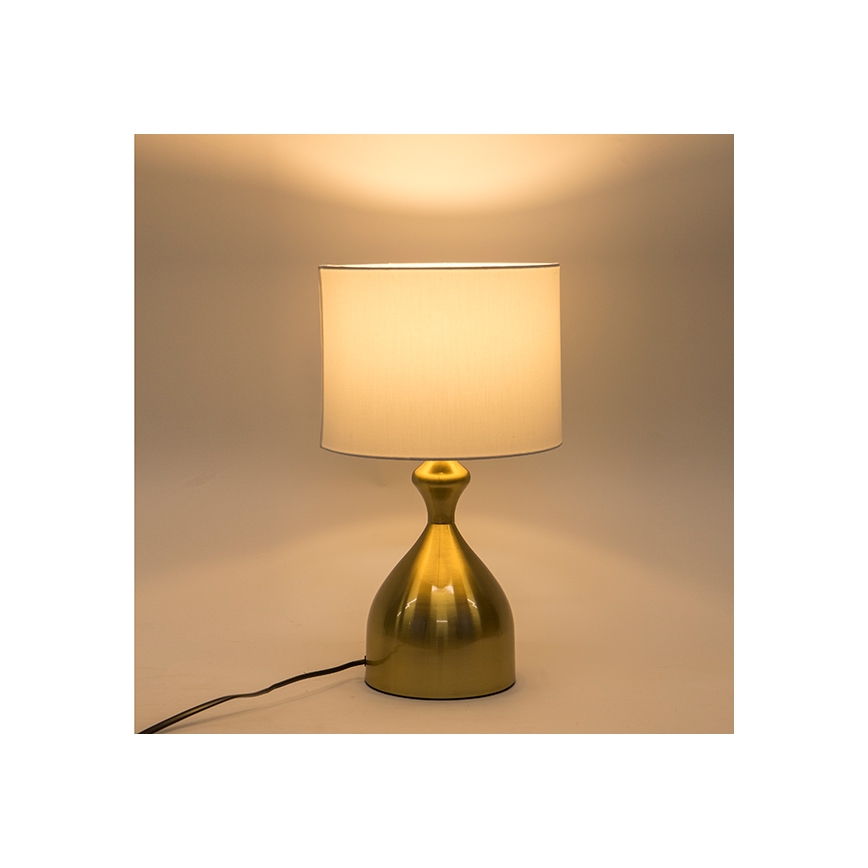 Table lamp 1xE27/40W/230V white/gold