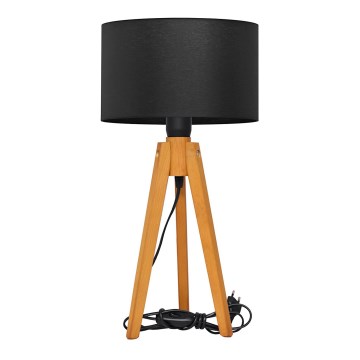 Table lamp ALBA 1xE27/15W/230V black/oak