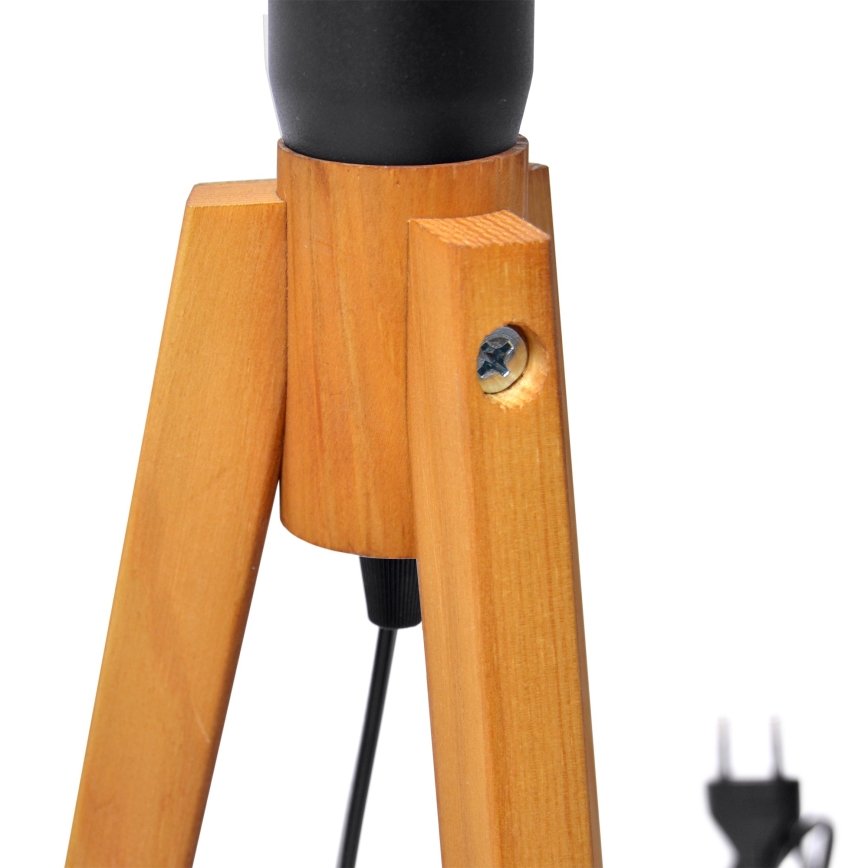 Table lamp ALBA 1xE27/15W/230V black/oak