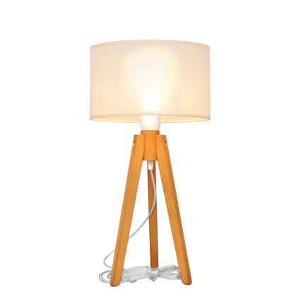 Table lamp ALBA 1xE27/15W/230V creamy/oak