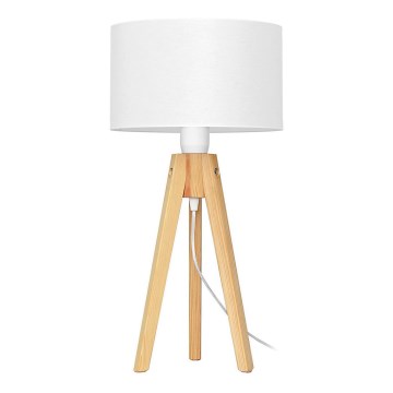 Table lamp ALBA 1xE27/15W/230V white/pine
