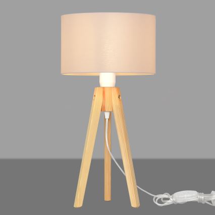 Table lamp ALBA 1xE27/15W/230V white/pine