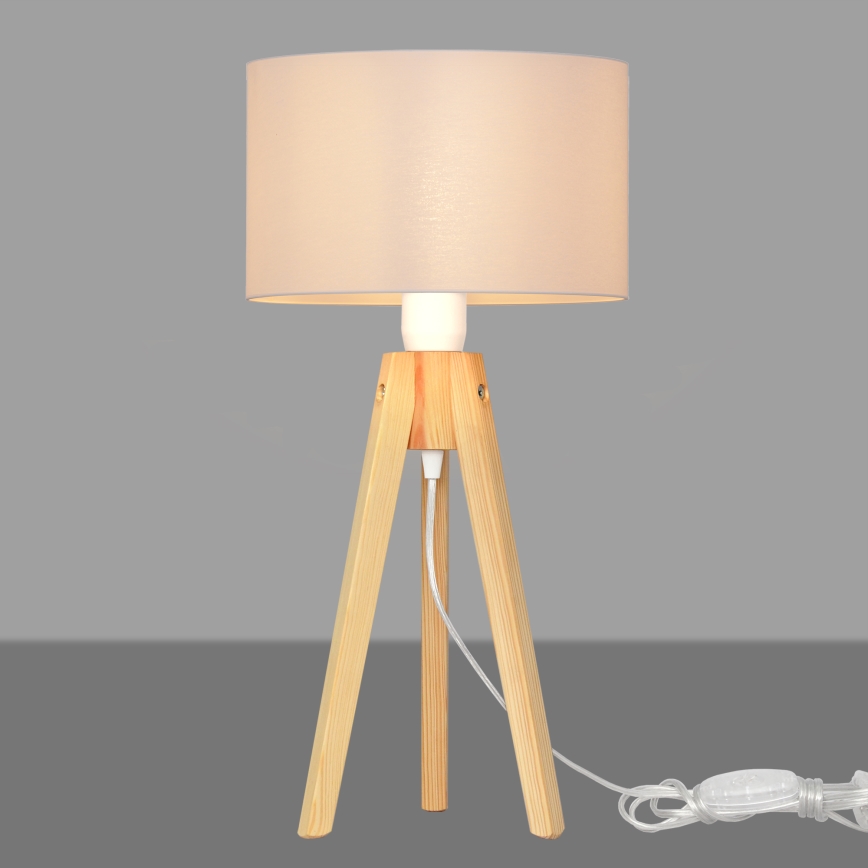 Table lamp ALBA 1xE27/15W/230V white/pine