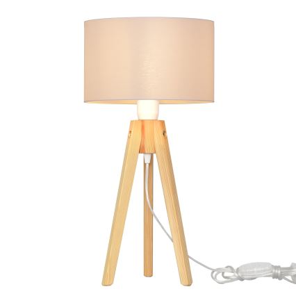 Table lamp ALBA 1xE27/15W/230V white/pine