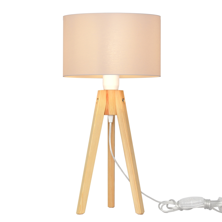 Table lamp ALBA 1xE27/15W/230V white/pine