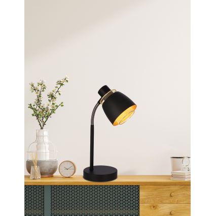 Table lamp ALEKSANDRIA 1xE14/40W/230V black/gold